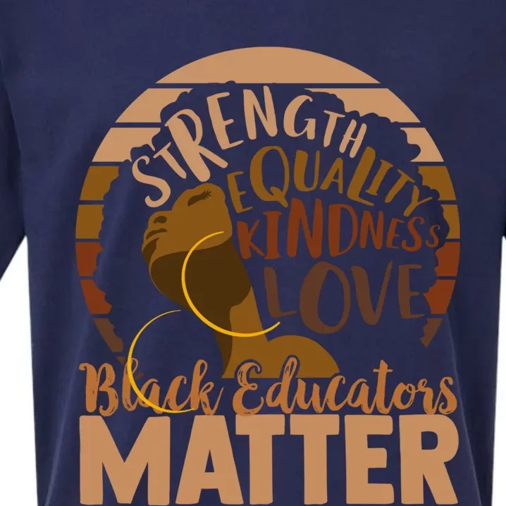 Black Educators Matter Cute Gift Sueded Cloud Jersey T-Shirt