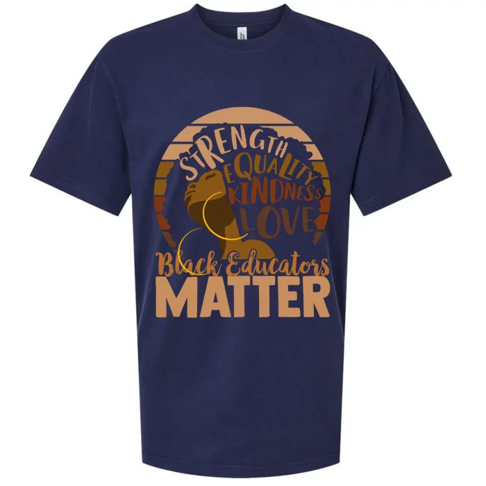 Black Educators Matter Cute Gift Sueded Cloud Jersey T-Shirt