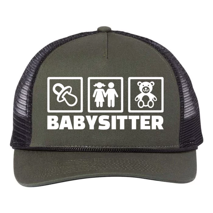 Babysitter Equipt Meaningful Gift Retro Rope Trucker Hat Cap