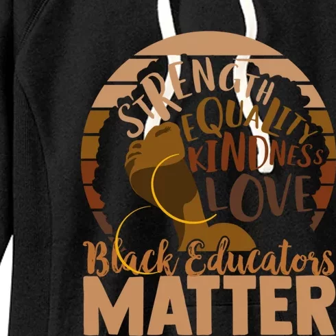 Black Educators Matter Gift Women's Fleece Hoodie