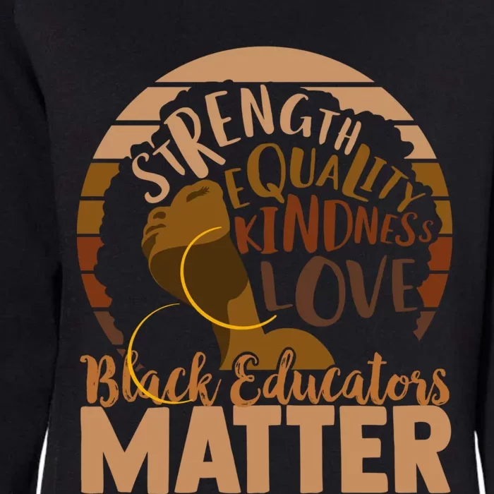 Black Educators Matter Gift Womens California Wash Sweatshirt