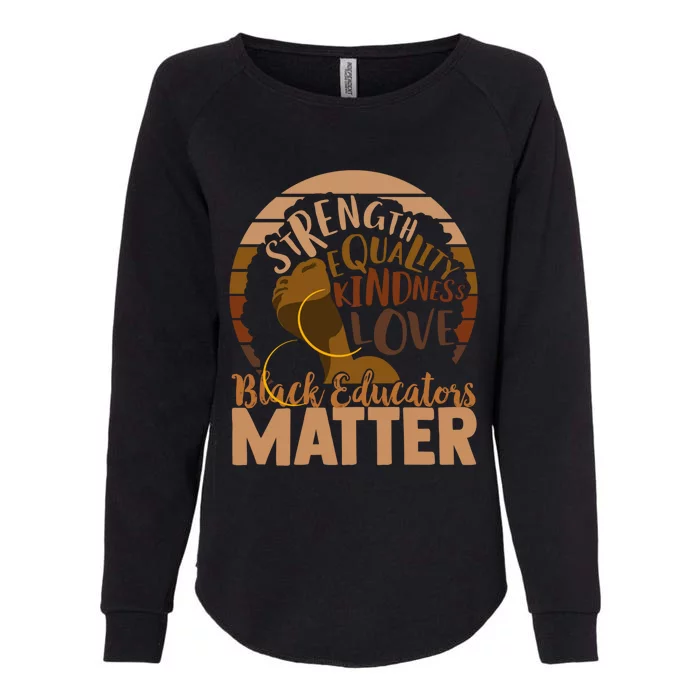 Black Educators Matter Gift Womens California Wash Sweatshirt