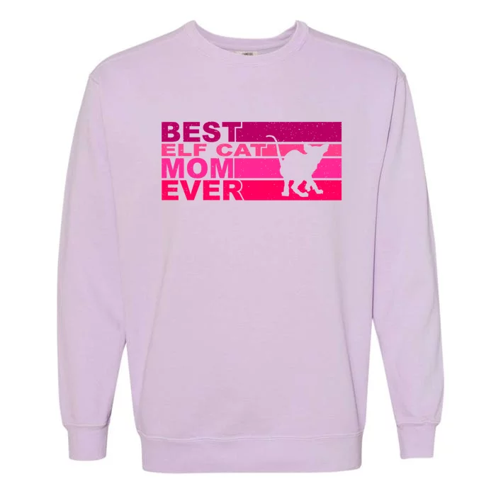 Best Elfgiftcat Mom Ever Gift Garment-Dyed Sweatshirt