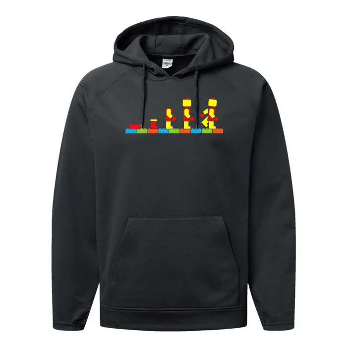 Bricks Evolution Master Builder Building Blocks Performance Fleece Hoodie