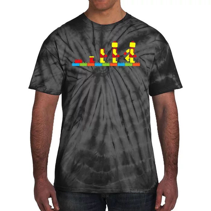 Bricks Evolution Master Builder Building Blocks Tie-Dye T-Shirt