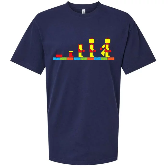 Bricks Evolution Master Builder Building Blocks Sueded Cloud Jersey T-Shirt