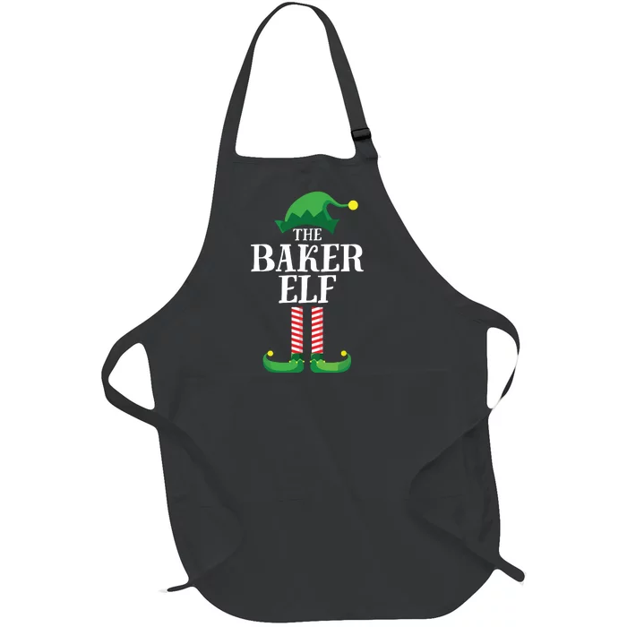 Baker Elf Matching Family Group Christmas Party Full-Length Apron With Pocket