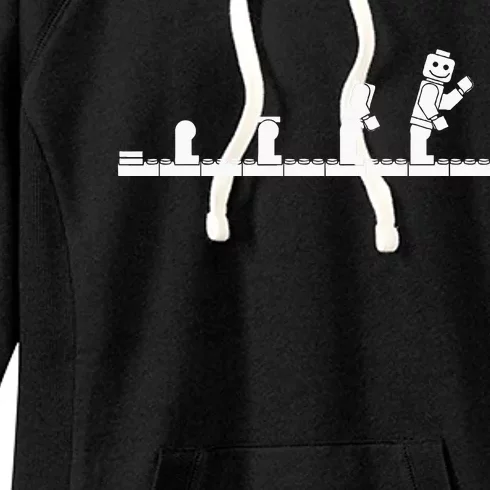 Bricks Evolution Master Builder Building Blocks Women's Fleece Hoodie