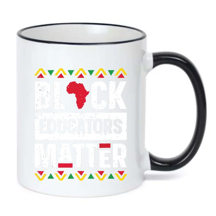 Black Educators Matter Teacher Black History Month Black Color Changing Mug