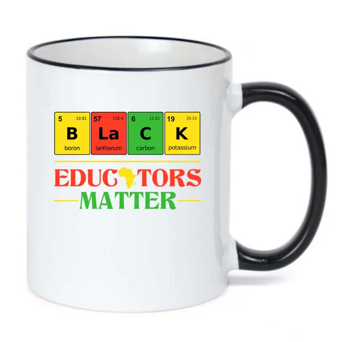 Black Educators Matter Black Month History Juneteenth Gift Black Color Changing Mug