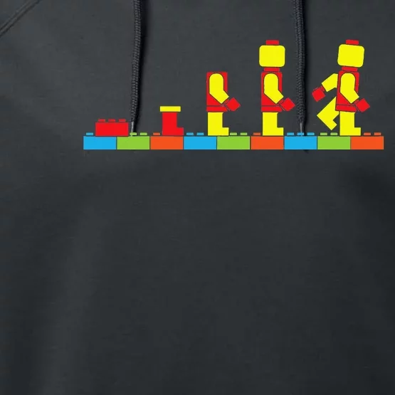 Bricks Evolution Master Builder Building Blocks (1) Performance Fleece Hoodie