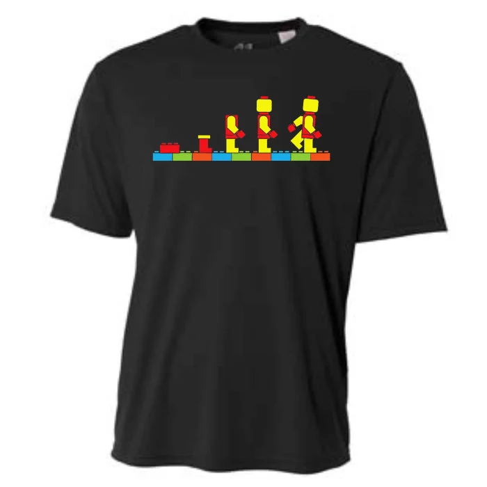 Bricks Evolution Master Builder Building Blocks (1) Cooling Performance Crew T-Shirt