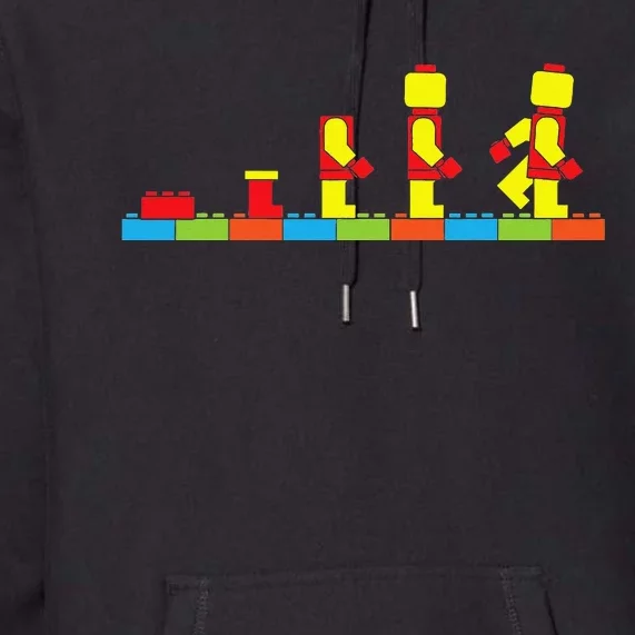 Bricks Evolution Master Builder Building Blocks (1) Premium Hoodie