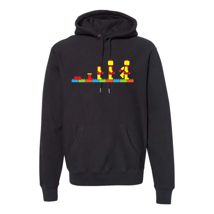 Bricks Evolution Master Builder Building Blocks (1) Premium Hoodie