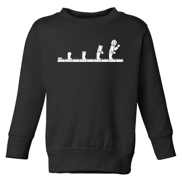 Bricks Evolution Master Builder Building Blocks Toddler Sweatshirt