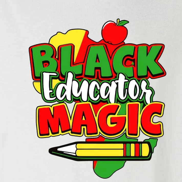 Black Educator Magic Black History Month Black Proud Toddler Long Sleeve Shirt