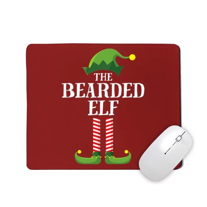 Bearded Elf Matching Family Group Christmas Party Elf Mousepad