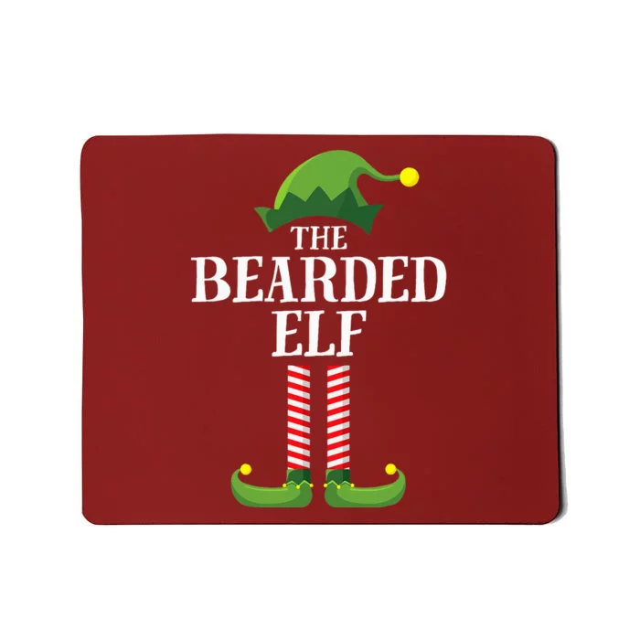 Bearded Elf Matching Family Group Christmas Party Elf Mousepad