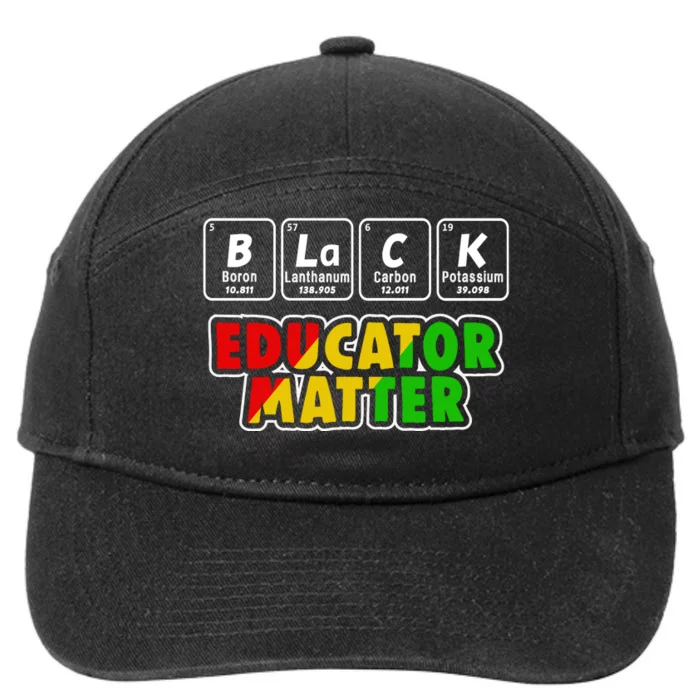 Black Educator Matter For Black History Month 7-Panel Snapback Hat