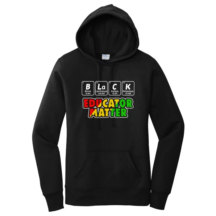 Black Educator Matter For Black History Month Women's Pullover Hoodie