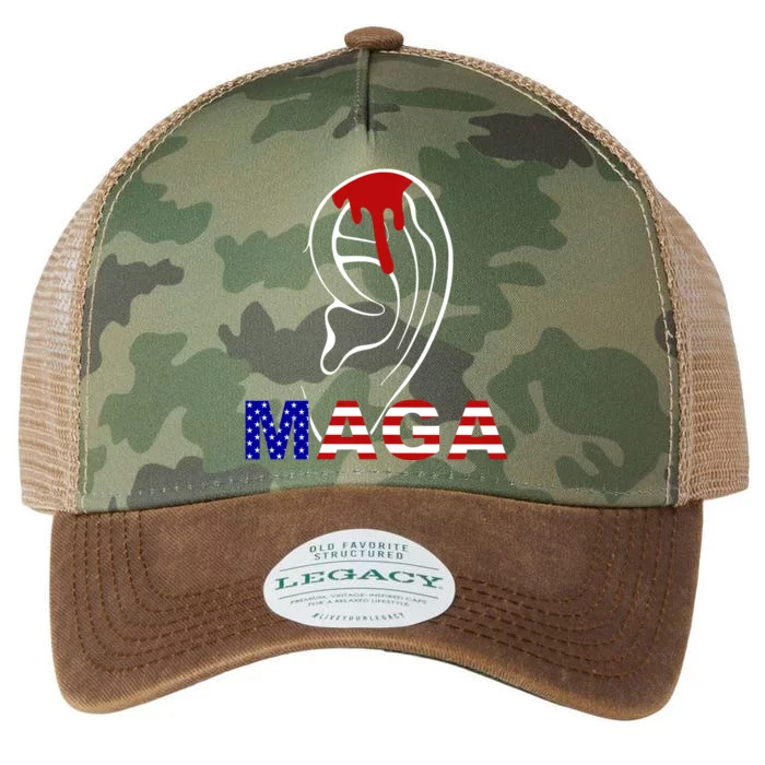 Bleeding Ears Maga Usa Pro Trump Legacy Tie Dye Trucker Hat