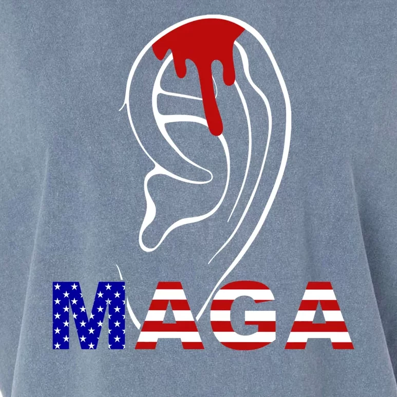 Bleeding Ears Maga Usa Pro Trump Garment-Dyed Women's Muscle Tee