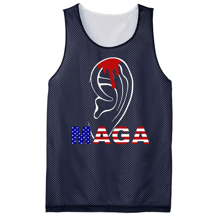 Bleeding Ears Maga Usa Pro Trump Mesh Reversible Basketball Jersey Tank