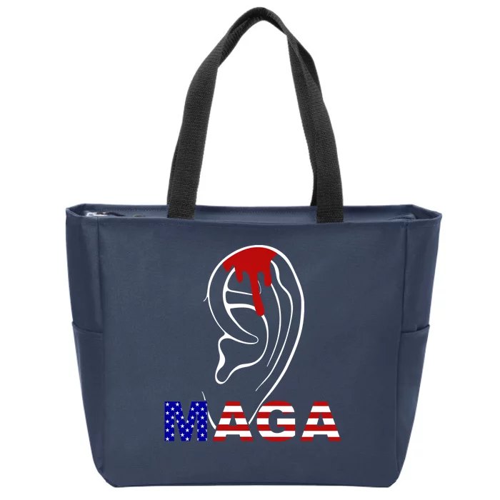 Bleeding Ears Maga Usa Pro Trump Zip Tote Bag