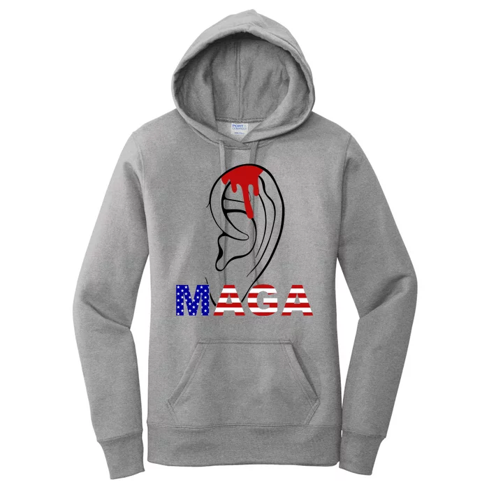 Bleeding Ears Maga Usa Pro Trump Women's Pullover Hoodie