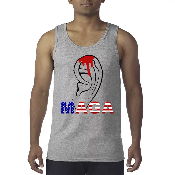 Bleeding Ears Maga Usa Pro Trump Tank Top