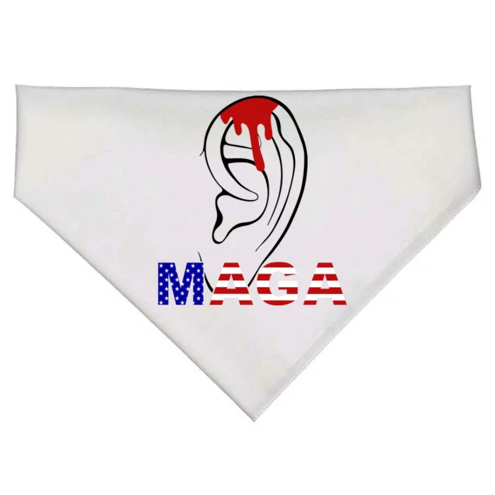 Bleeding Ears Maga Usa Pro Trump USA-Made Doggie Bandana