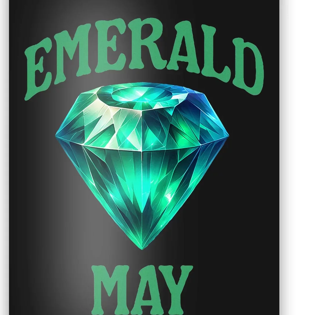 Birthstone Emerald May Emerald Green Jewel Inspired Art Poster