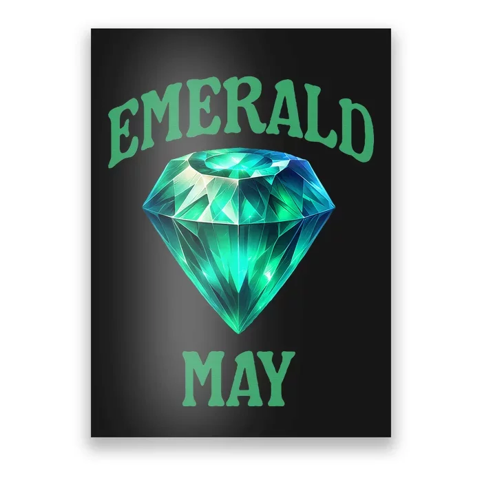 Birthstone Emerald May Emerald Green Jewel Inspired Art Poster