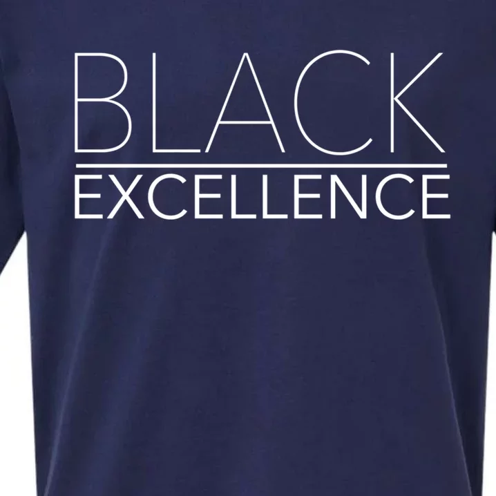 Black Excellence Melanin Gift Sueded Cloud Jersey T-Shirt