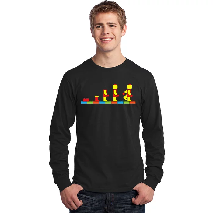 Bricks Evolution Master Builder Building Blocks Long Sleeve Shirt