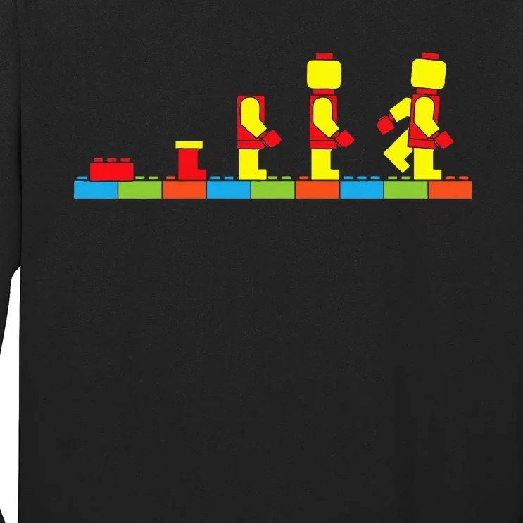 Bricks Evolution Master Builder Building Blocks Long Sleeve Shirt