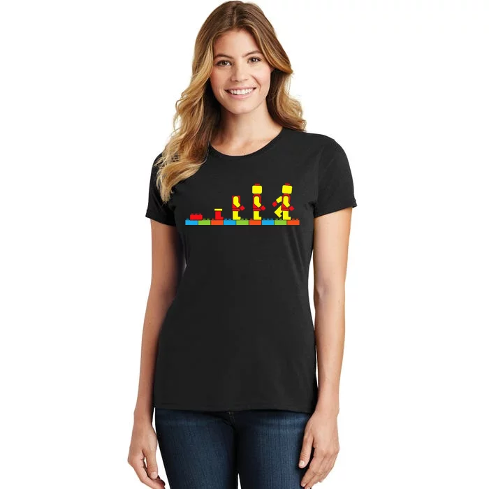 Bricks Evolution Master Builder Building Blocks Women's T-Shirt