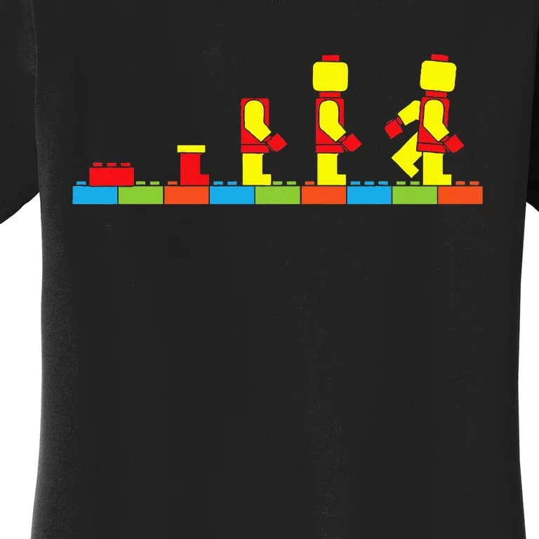 Bricks Evolution Master Builder Building Blocks Women's T-Shirt