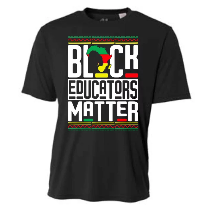 Black Educators Matter Teacher Black History Juneteenth Gift Cooling Performance Crew T-Shirt