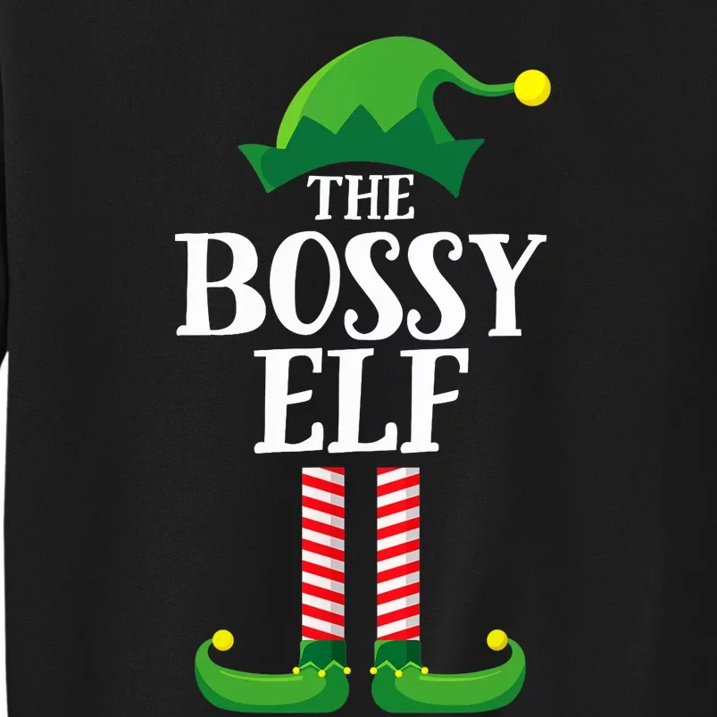 Bossy Elf Matching Family Group Christmas Party Sweatshirt