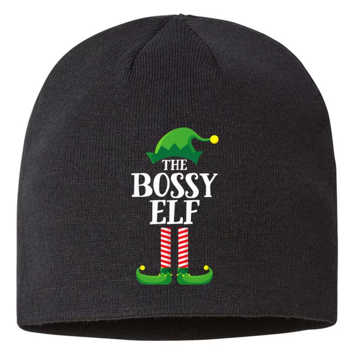 Bossy Elf Matching Family Group Christmas Party 8 1/2in Sustainable Knit Beanie