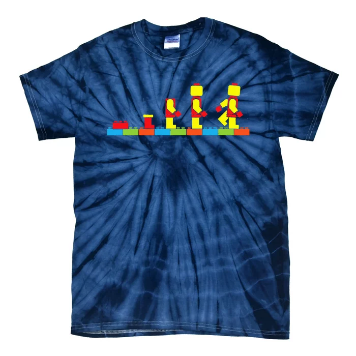 Bricks Evolution Master Builder Building Blocks Tie-Dye T-Shirt