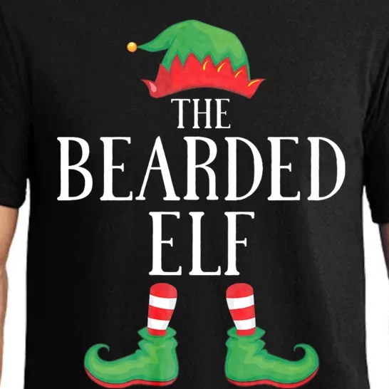 Bearded Elf Matching Group Xmas Funny Family Christmas Pajama Set