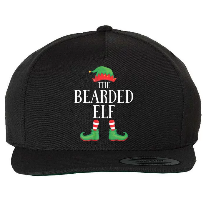 Bearded Elf Matching Group Xmas Funny Family Christmas Wool Snapback Cap