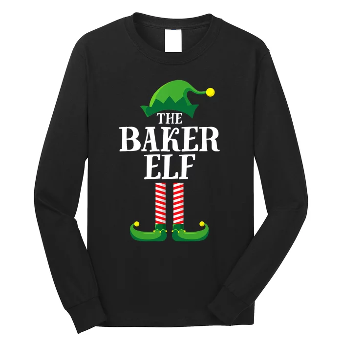 Baker Elf Matching Family Group Christmas Party Long Sleeve Shirt