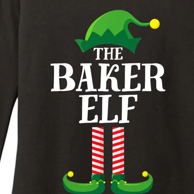 Baker Elf Matching Family Group Christmas Party Womens CVC Long Sleeve Shirt