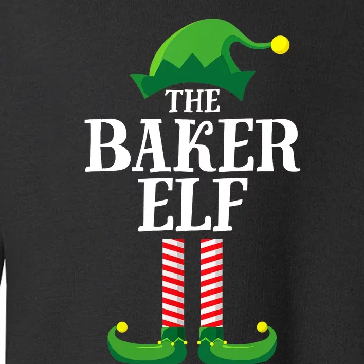 Baker Elf Matching Family Group Christmas Party Toddler Sweatshirt