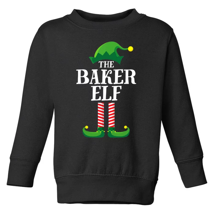 Baker Elf Matching Family Group Christmas Party Toddler Sweatshirt