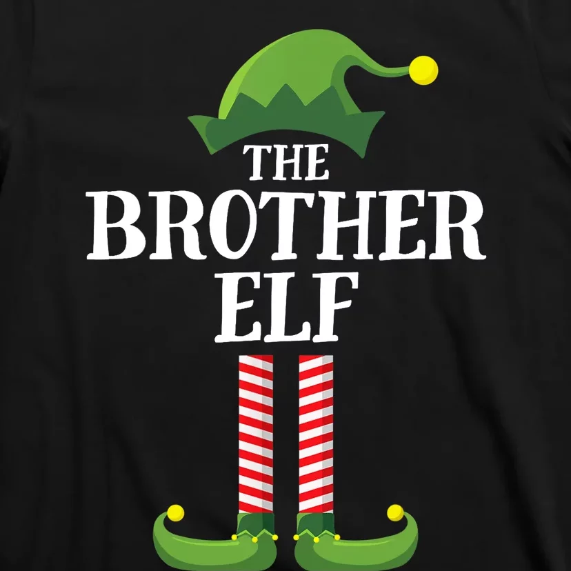 Brother Elf Matching Family Group Christmas Party T-Shirt