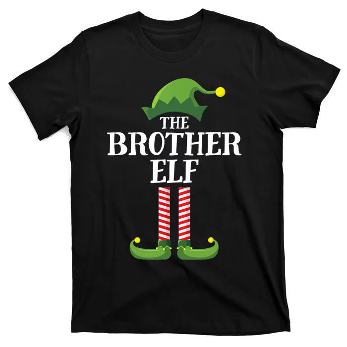 Brother Elf Matching Family Group Christmas Party T-Shirt